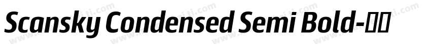 Scansky Condensed Semi Bold字体转换